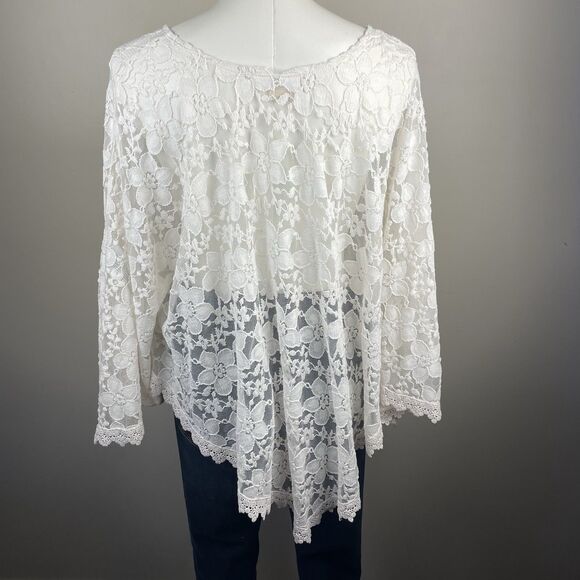 Vintage Retro ONESIZE  Lace Romantic Bohemian Poncho - Picture 6 of 8
